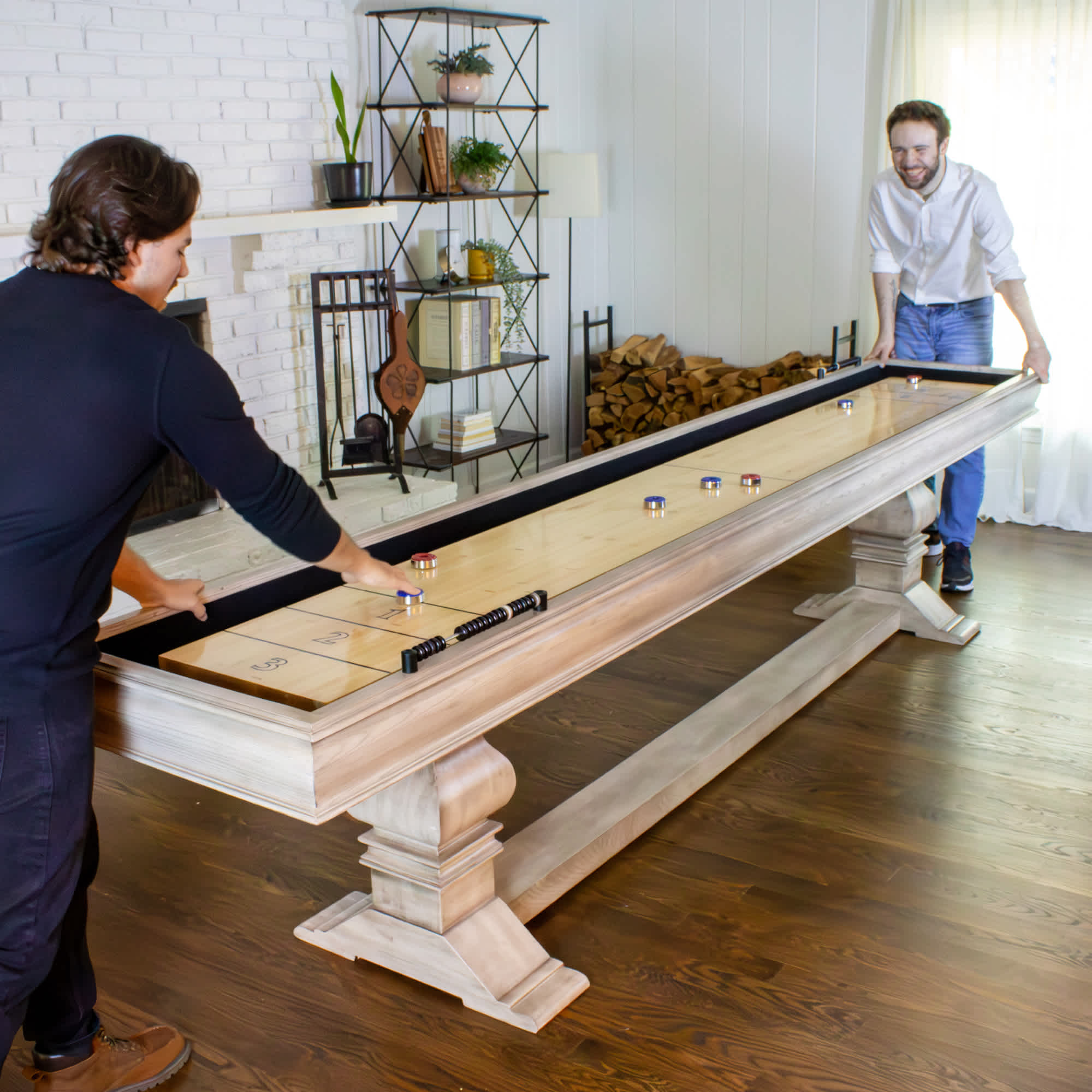 Montecito 12-ft Shuffleboard Table - Driftwood Finish