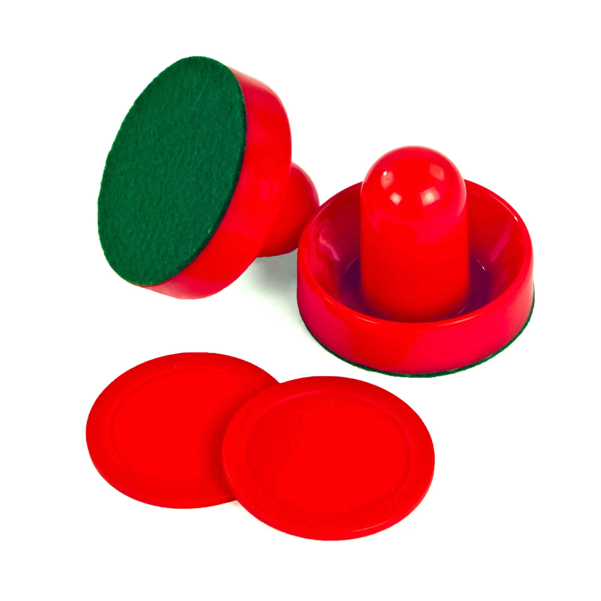Air Hockey 3.75-in Strikers and 2.87-in Pucks - Red