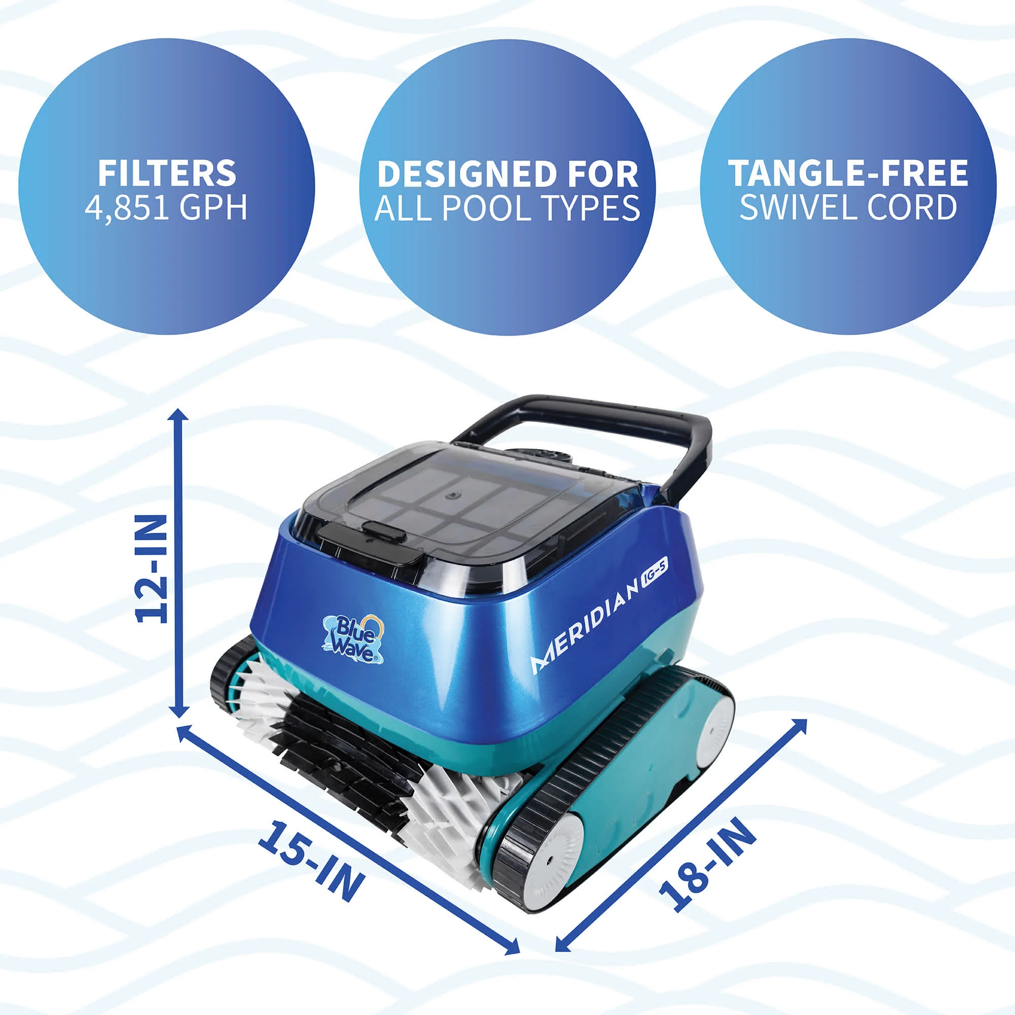 Blue Wave Meridian IG-5 Robotic Pool Cleaner