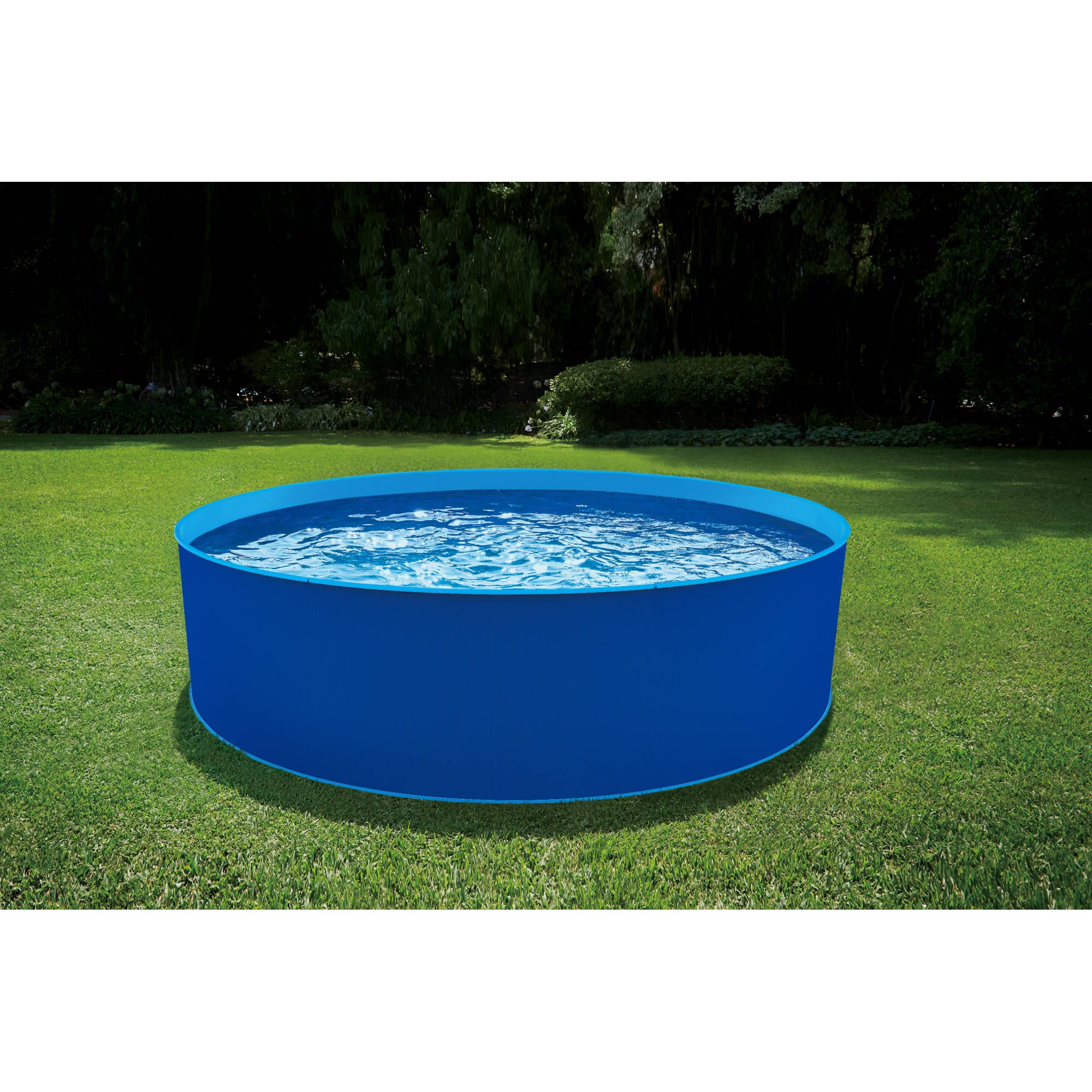 Blue Wave® Cobalt Steel Wall Pool Package - 12-ft Round 36-in Deep
