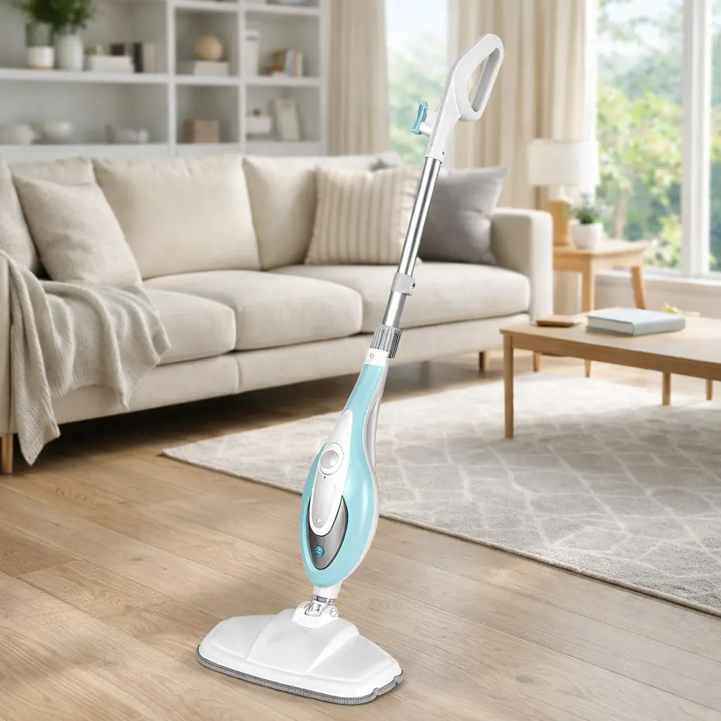 【NEW MODEL】Steam Mop for Floor Cleaning,Lightweight FloorCleaner for Hardwood/Tile/Laminate Floors Carpet,With 2 Pads - Mearch