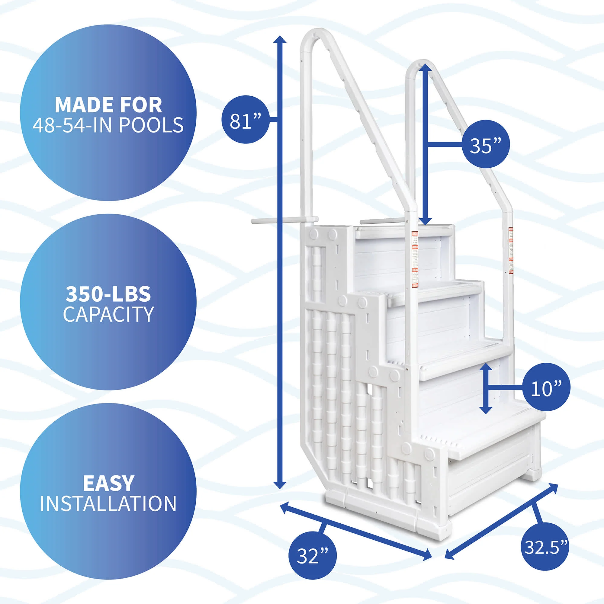 Easy Pool Step for Above Ground Pools
