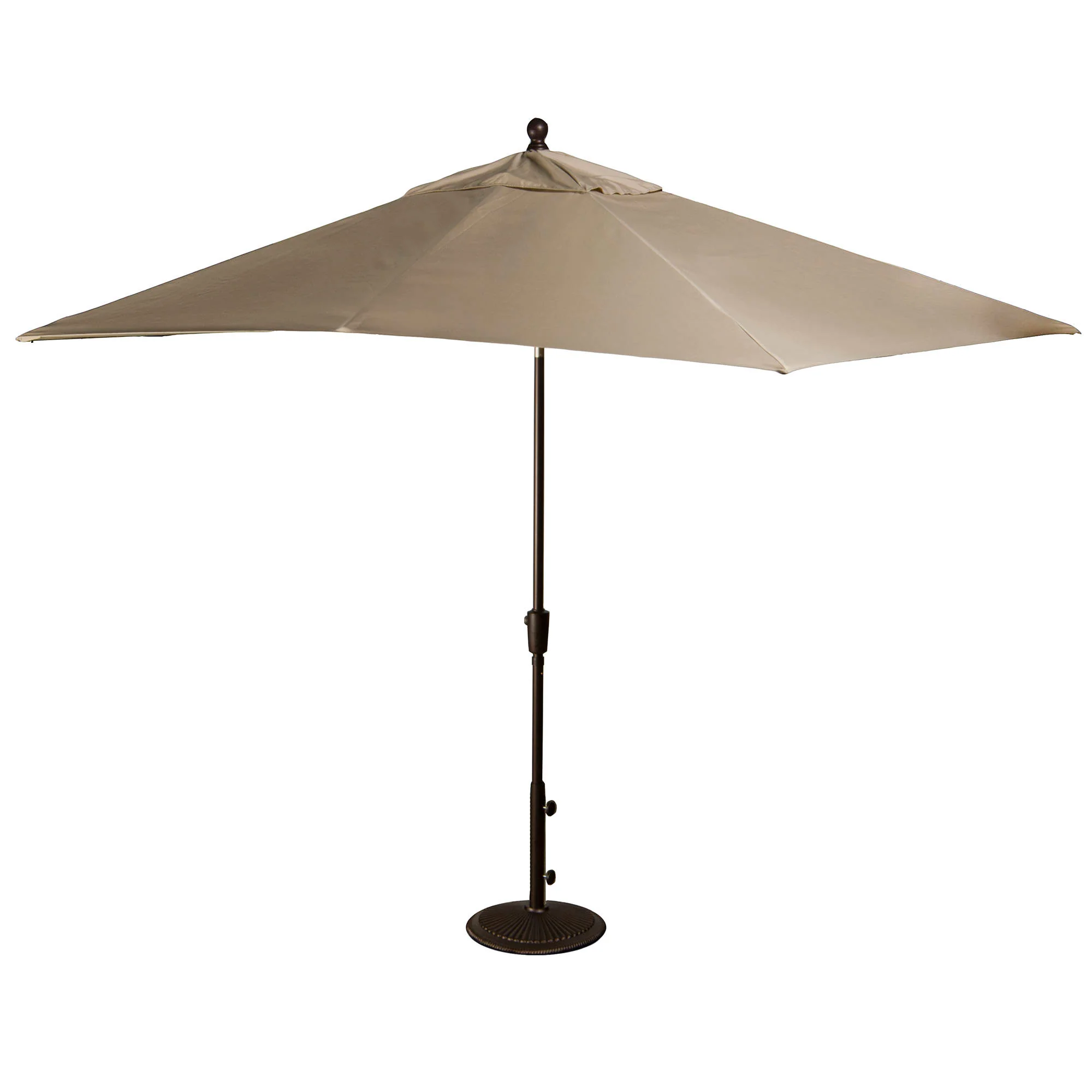 Caspian 8-ft x 10-ft Rectangular Market Umbrella with Sunbrella Canopy