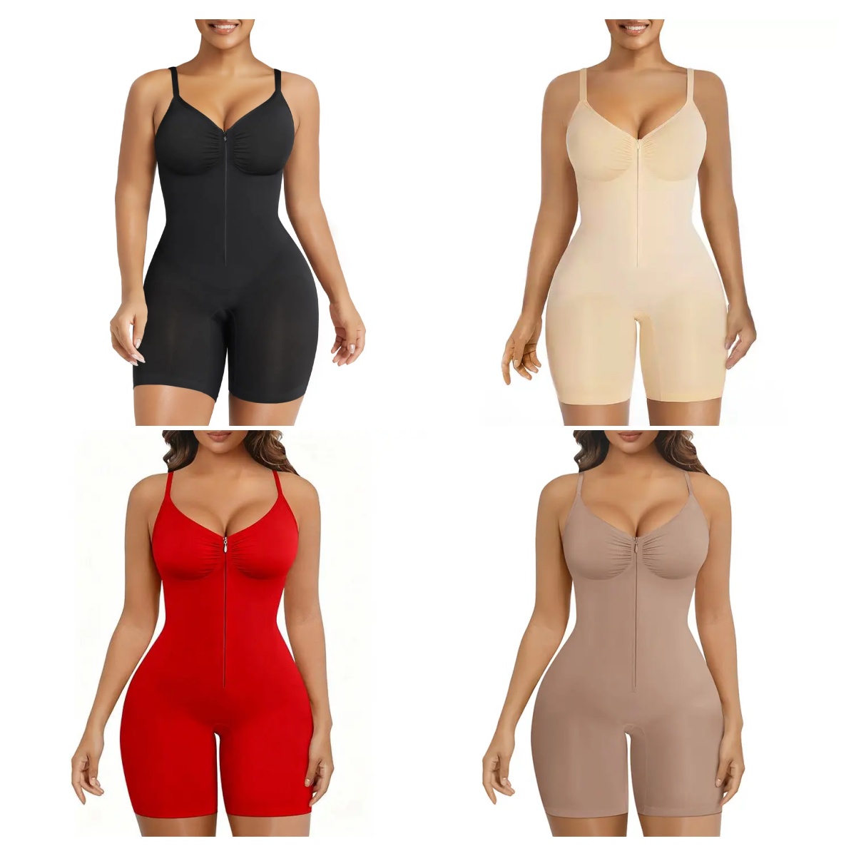 ⏳ Flash Sale 🔥 SHAPERX 4-Pack Seamless Body Shaper – Curve Control - Mearch