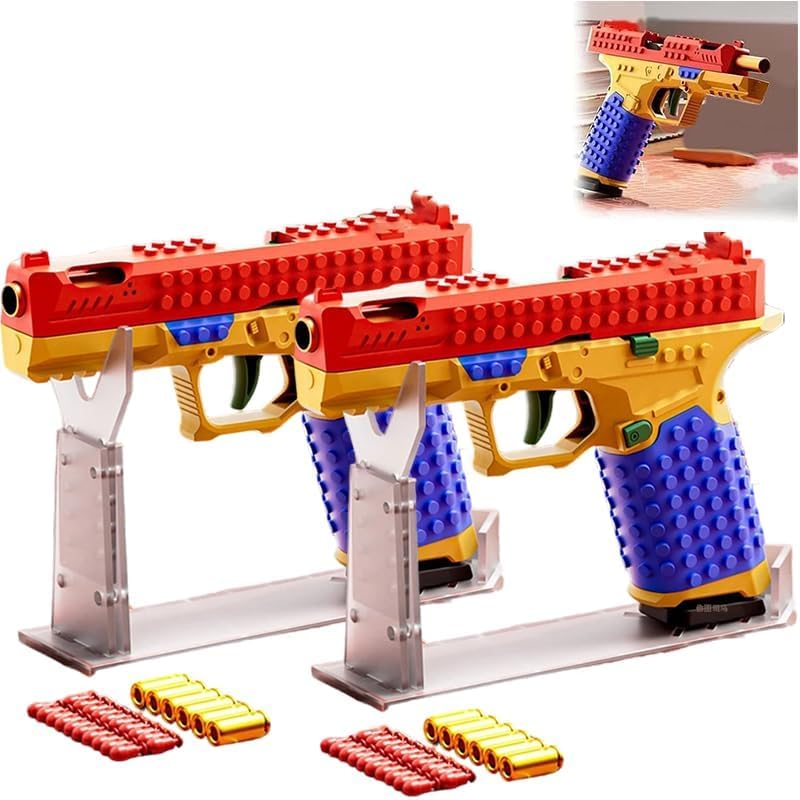 Tactical DIY Building Block Handle Set - Multiplayer Strategy Collaborative Toy Shooting Game for Outdoor Team Activities & Festival Gift Essential - Mearch
