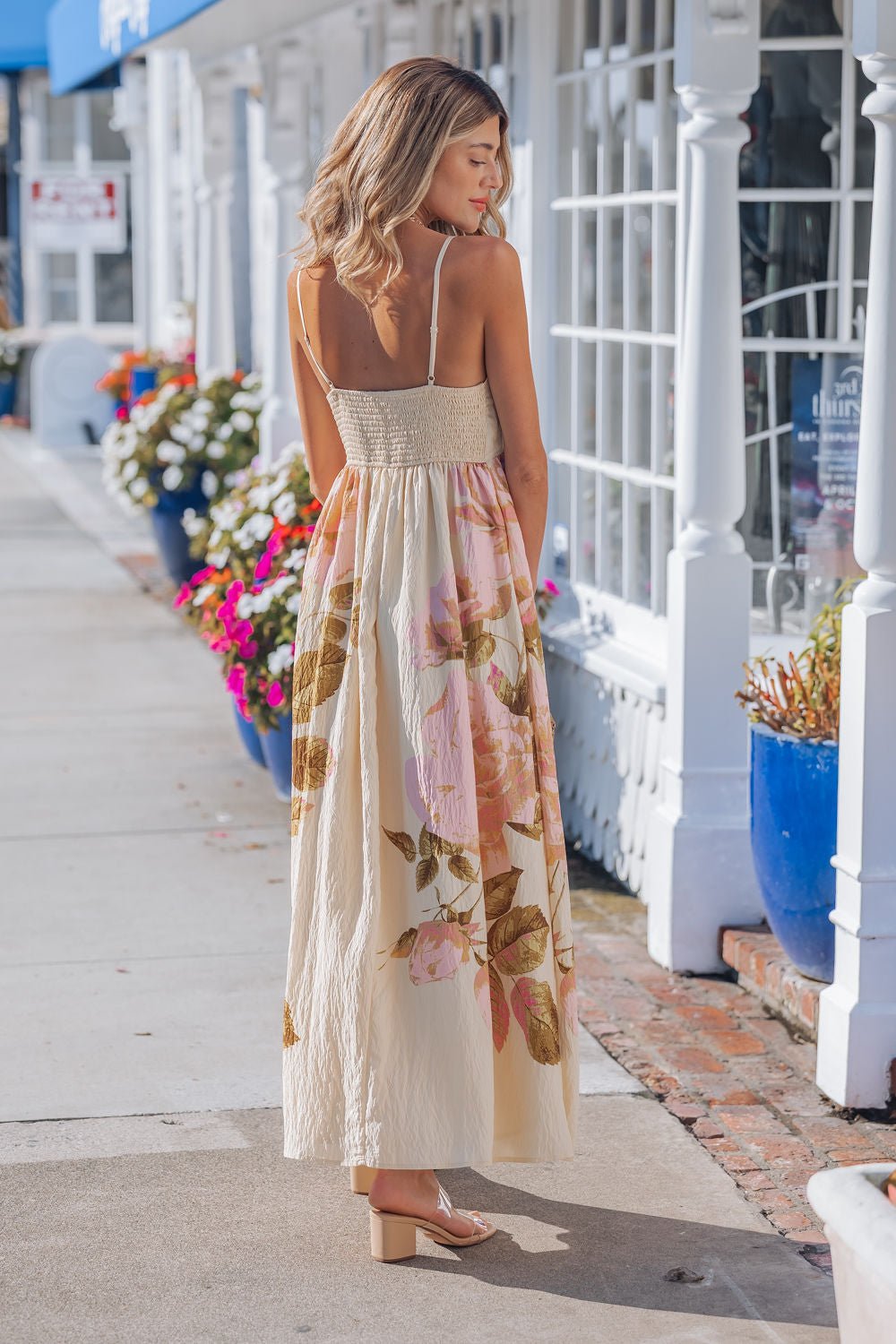 Buttercup Floral Print Maxi Dress - Mearch