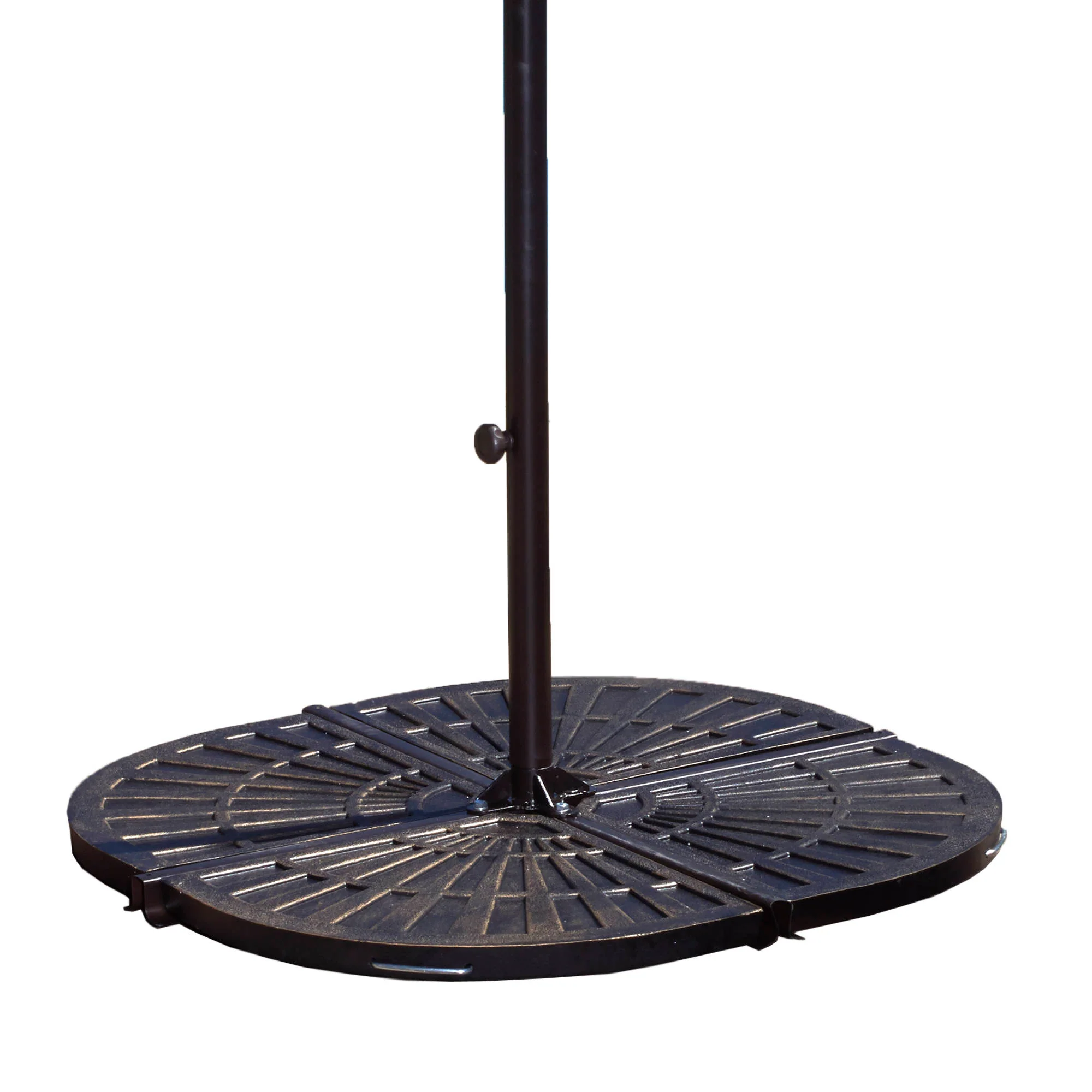 30-lb All-Weather Outdoor Resin Umbrella Base Weights - 4-Pack - Bronze