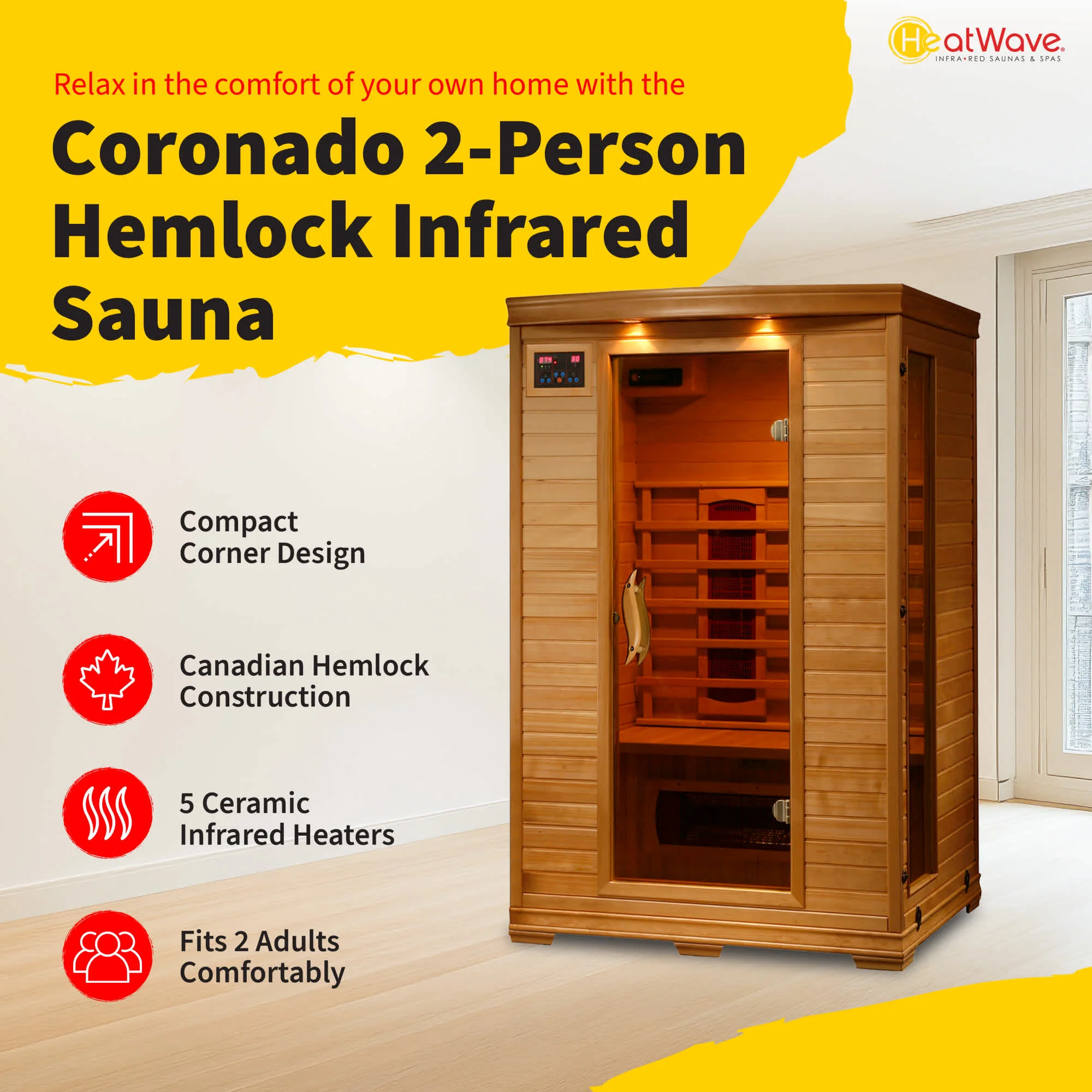 Coronado Ceramic Sauna