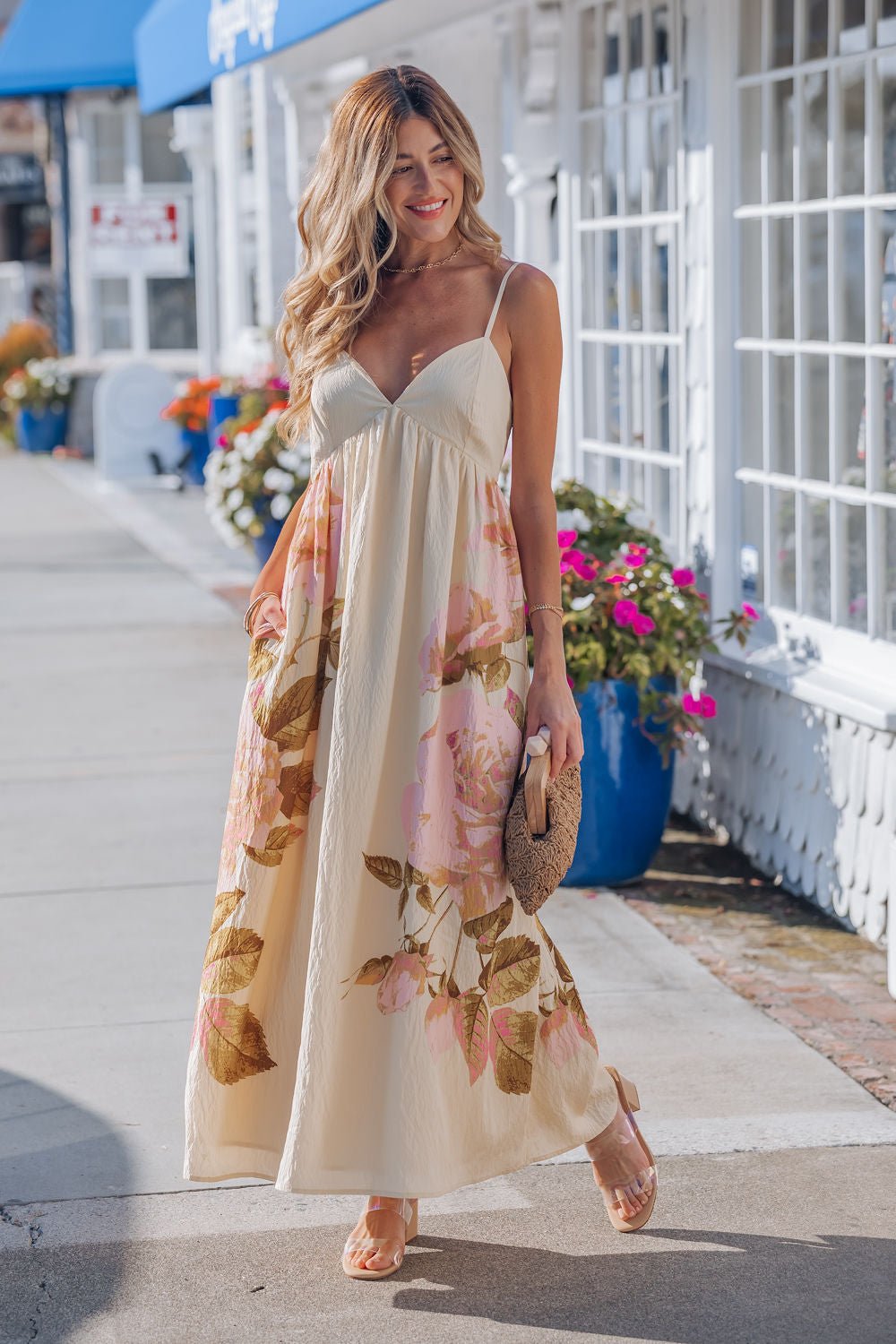 Buttercup Floral Print Maxi Dress - Mearch