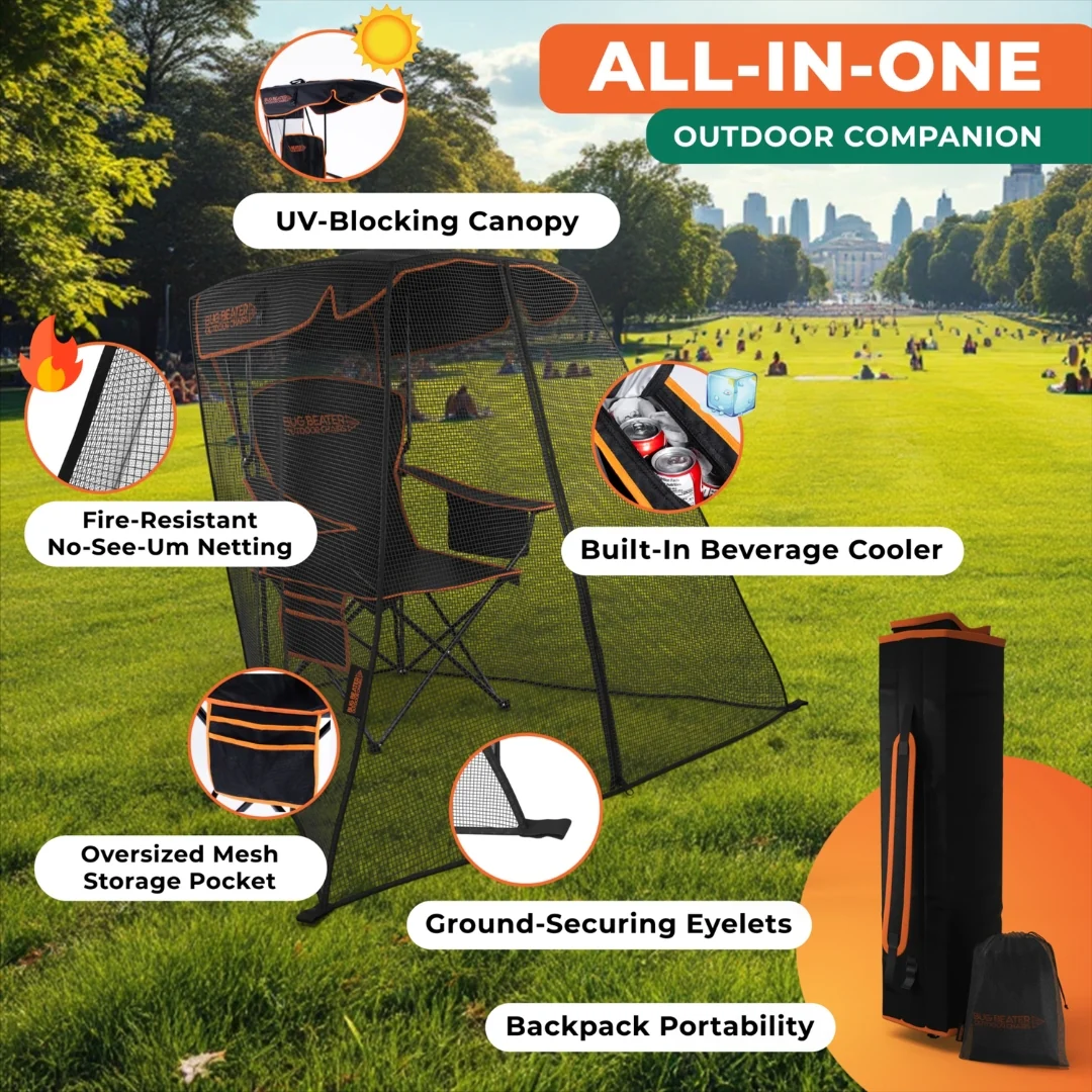 🔥 The Bug Beater™ 2.0 All-In-One Bug-Proof Camping Chair - Mearch