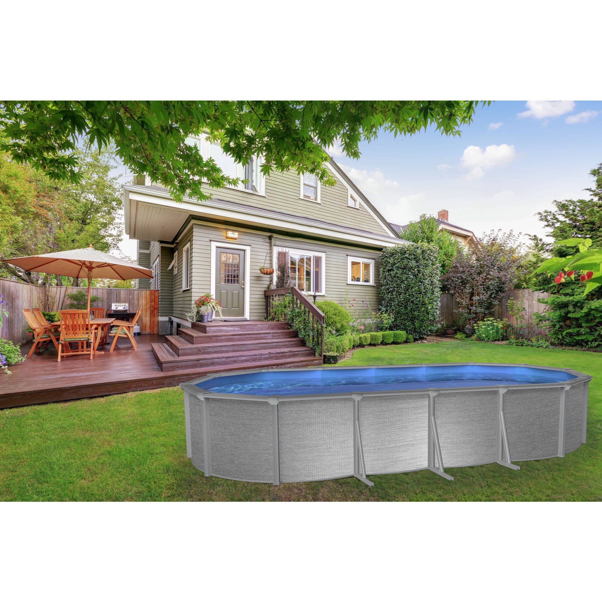 Montauk Oval Pool Package - 52-in Deep