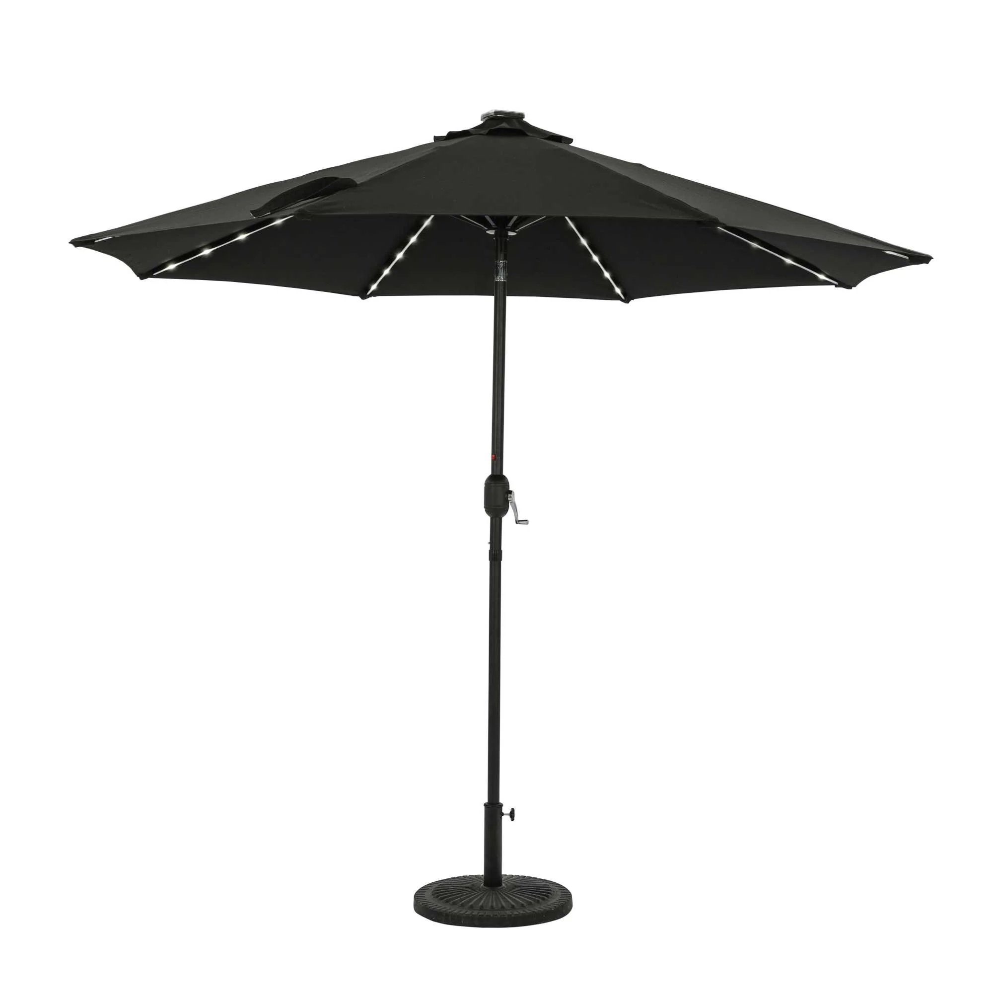Mirage Fiesta 9-ft Octagonal Market Umbrella with Solar LED Tube Lights - Breez-Tex