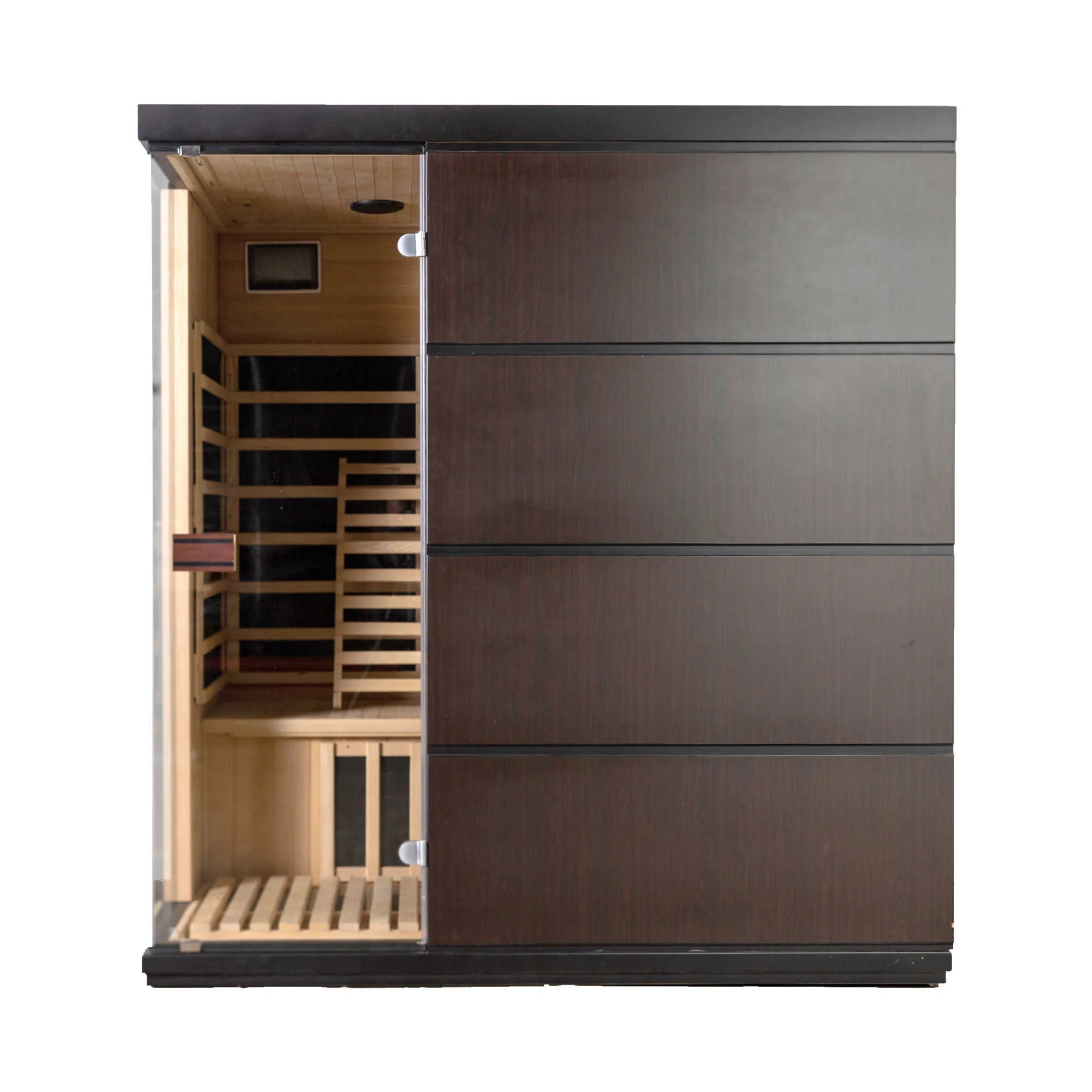 Sirona 4-Person Hemlock Infrared Sauna with 8 Carbon Heaters