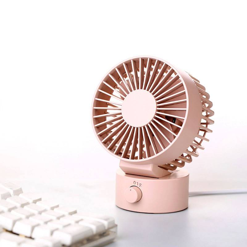 Pastel Pink USB Mini Desk Fan