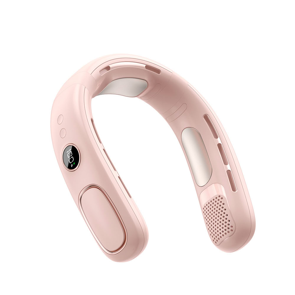 Soft Pink Neck Fan