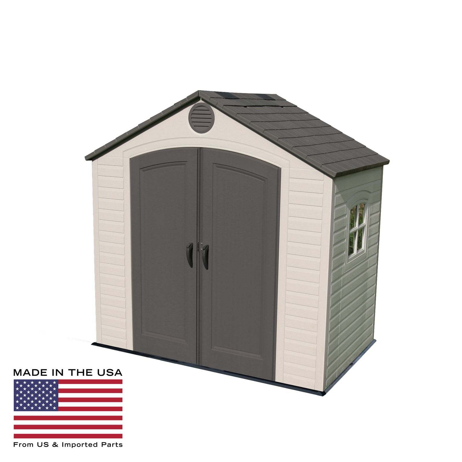 2025 Outdoor Storage Shed 8×5 ft – Durable HDPE with Steel Reinforcement, Weather-Resistant
