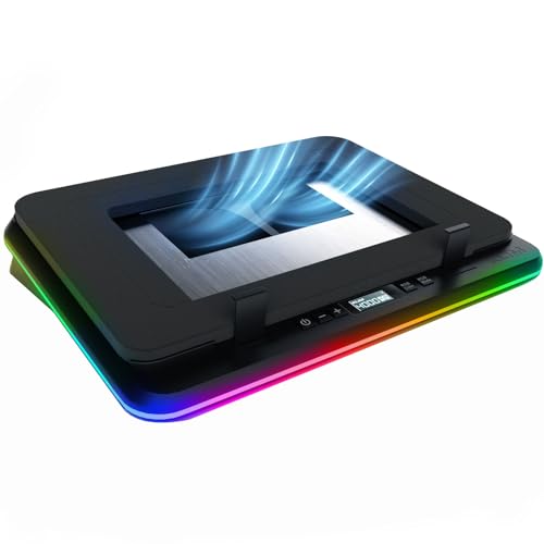 2025 Gaming Laptop Cooling Pad - 4 Powerful Turbo Fans up to 16000 RPM