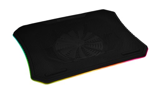 2025 Steel Mesh Panel Laptop Cooling Pad with Single 200mm Fan