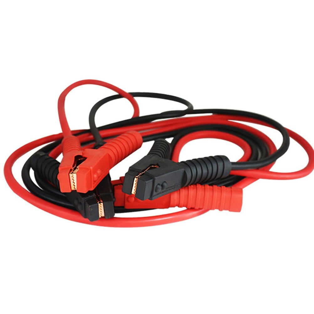 2025 6m 3000A Car Battery Power Emergency Cable Jump Start Firing Line Power Wire Copper Clip Clamp Boost Cord Bateria Auto (Black and Red)