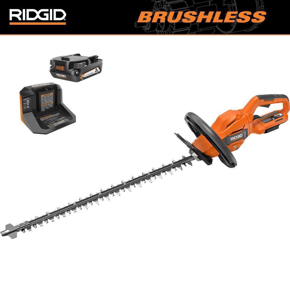2025 18V Brushless 22′′ Hedge Trimmer Kit with 2.0 Ah Battery & Charger