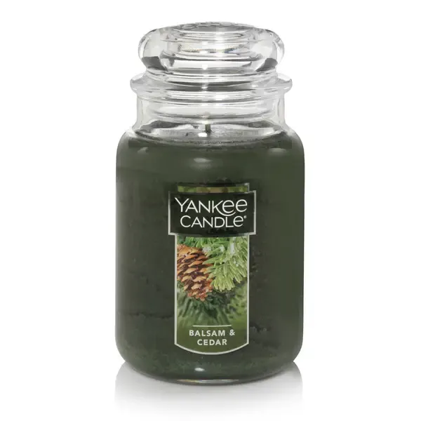 2025 Candle Balsam & Cedar Large Jar – 22 oz, Fresh Forest Scent