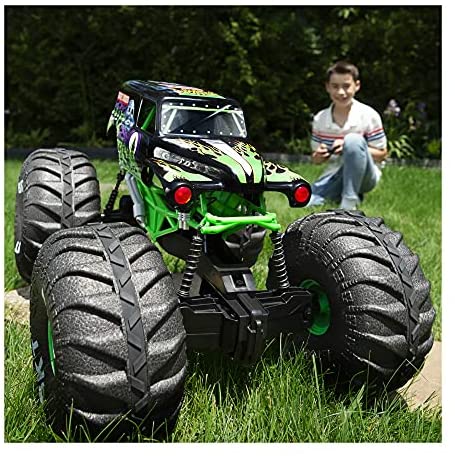 2025 Grave Digger All-Terrain RC Monster Truck with Lights, 2.4GHz Controller, 2ft Long