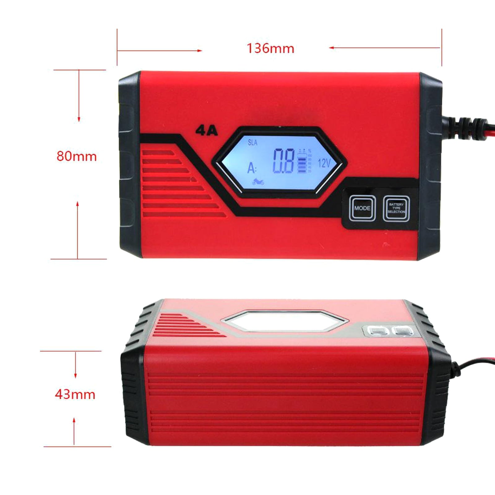 2025 Charger,4 Amp 6v/12v Battery With Lcd Battery Maintainer Car With Lcd Screen Battery 4 Amp Screen Battery Maintainer Car Battery 4 Amp 6v/12v Battery Maintainer Car Atv