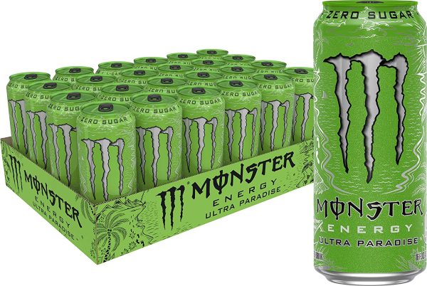 2025 Monster Energy Ultra Paradise, Sugar Free Energy Drink, 16 Ounce (Pack of 24)