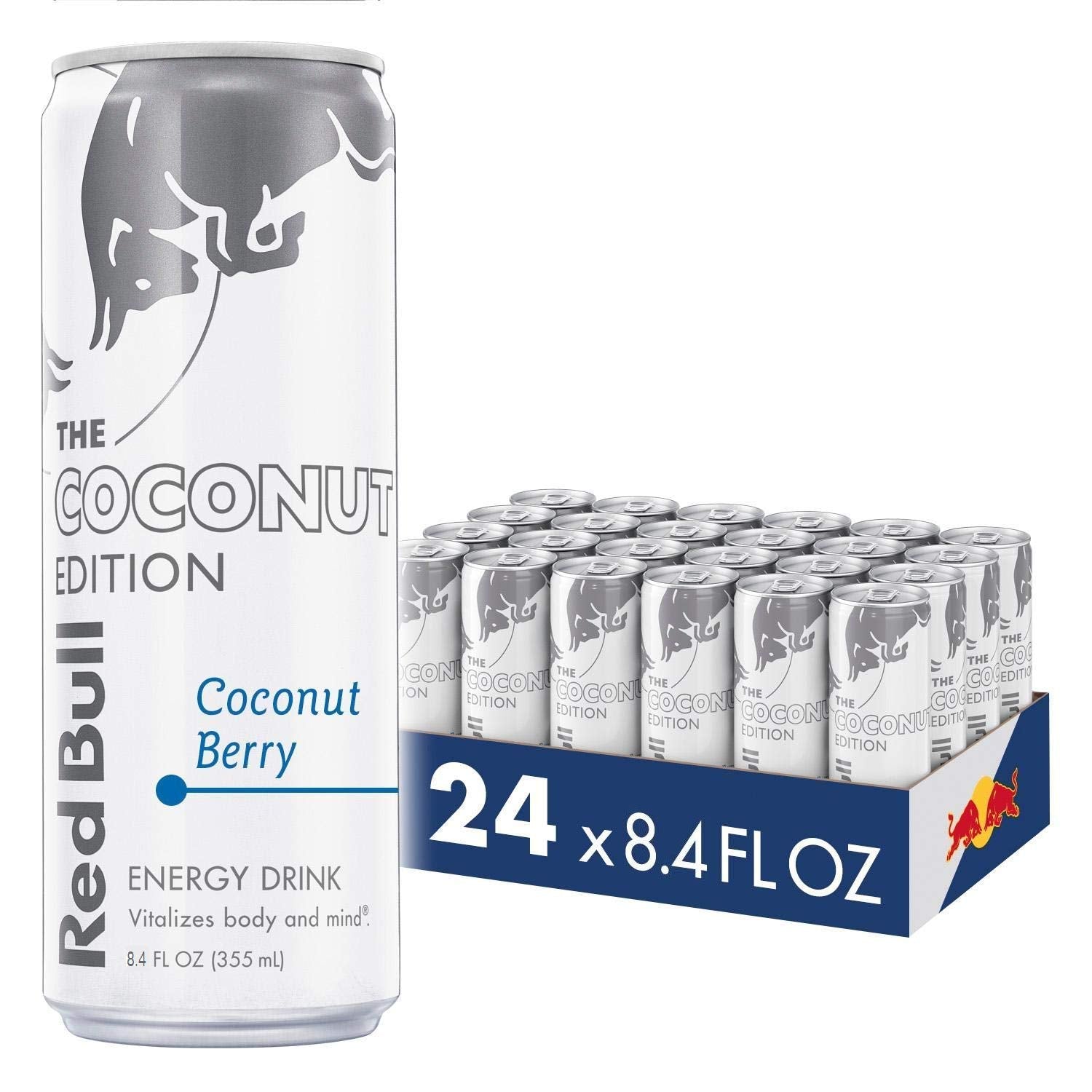 2025 Coconut Berry, with 80mg Caffeine plus Taurine & B Vitamins, 8.4 Fl Oz, Pack of 24 Cans