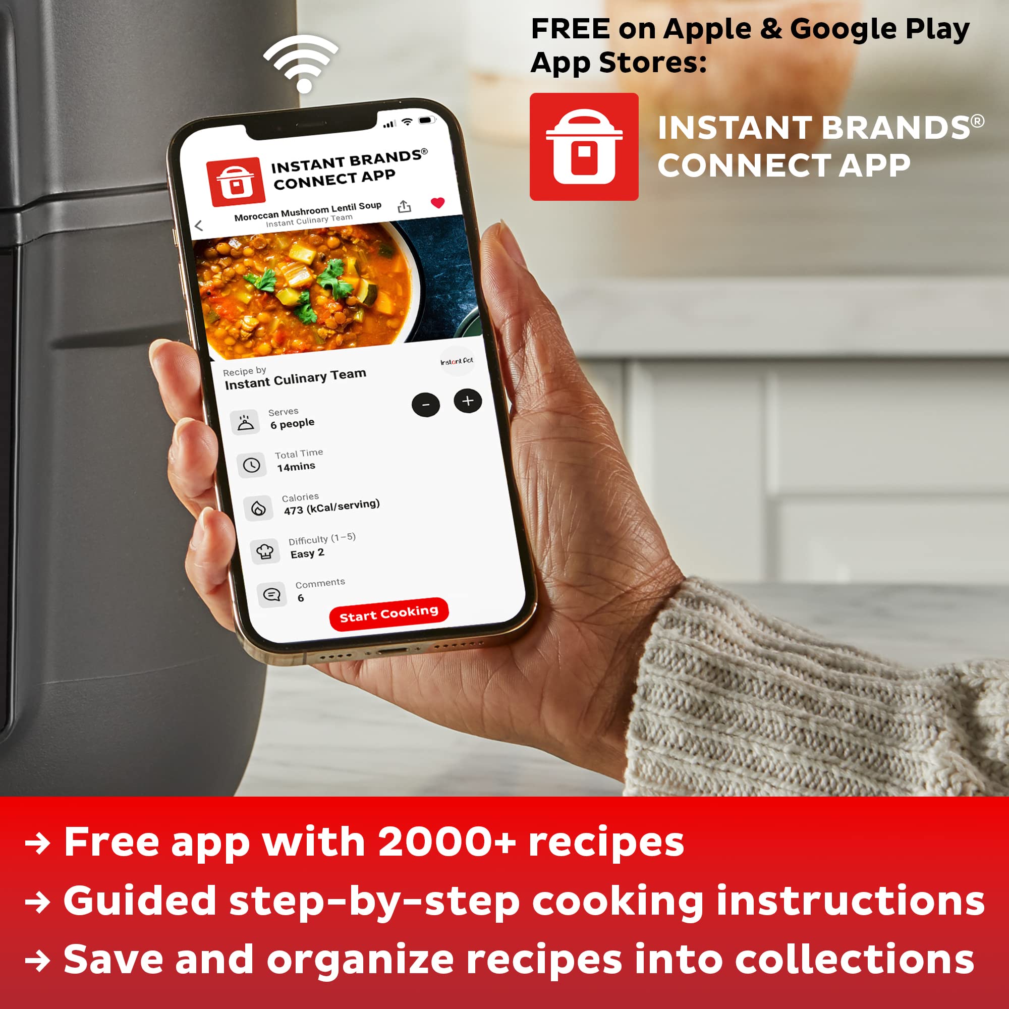2025 Pot Ultra Mini 3-Quart Programmable Cooker, Stainless Steel, 16-in-1, Silver, Touch Control, UL Certified