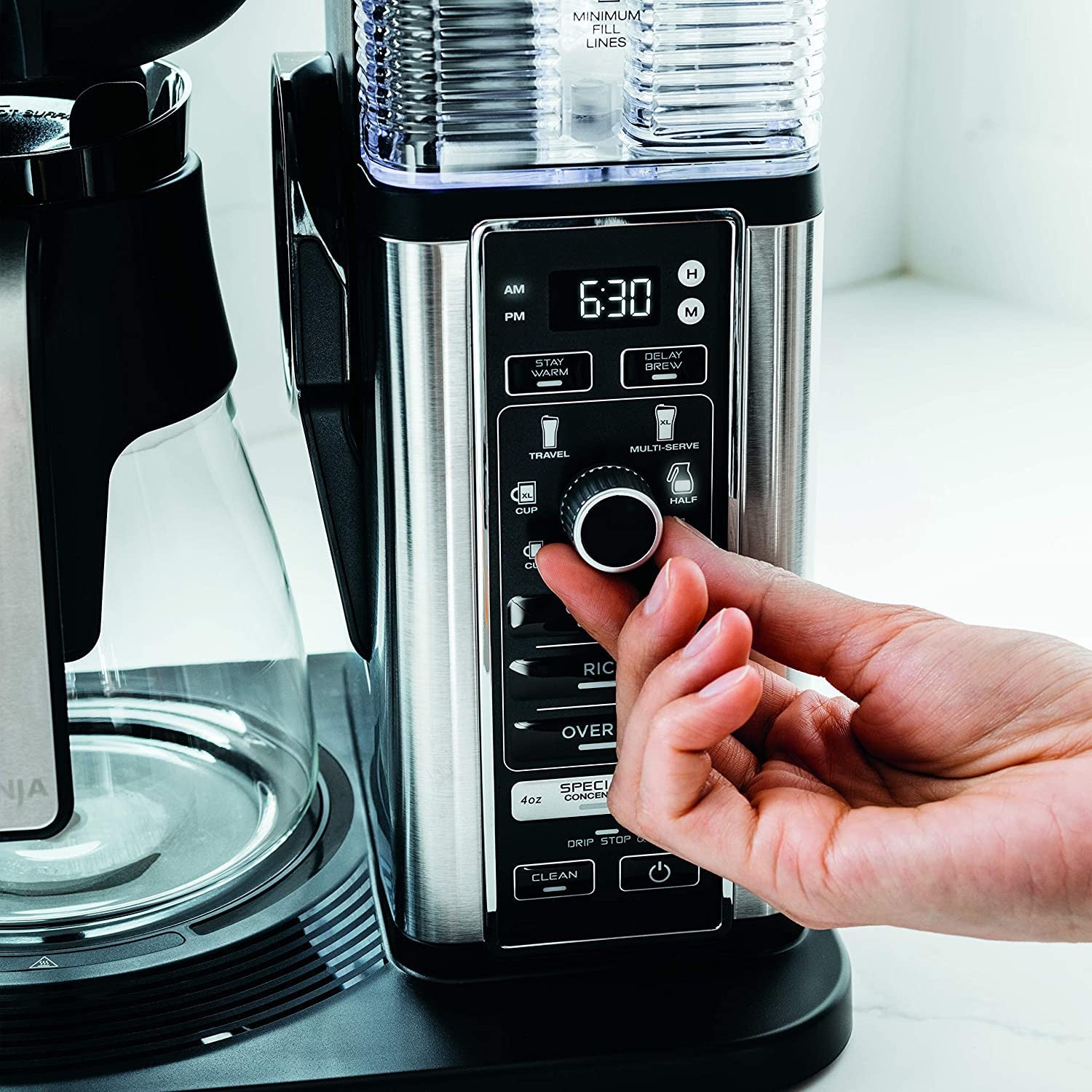 2025 Specialty Coffee Maker With 50 Oz. Glass Carafe, Black And Stainless Steel Finish