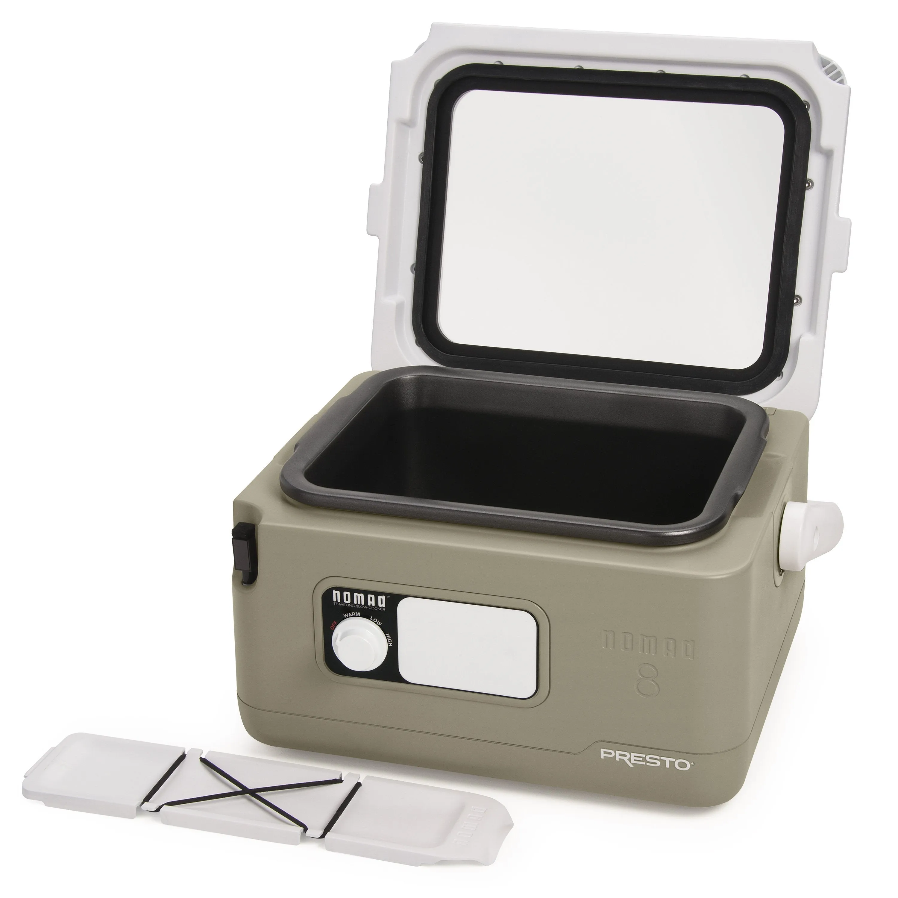 2025 8-QUART NOMAD TRAVELING SLOW COOKER IN TAN