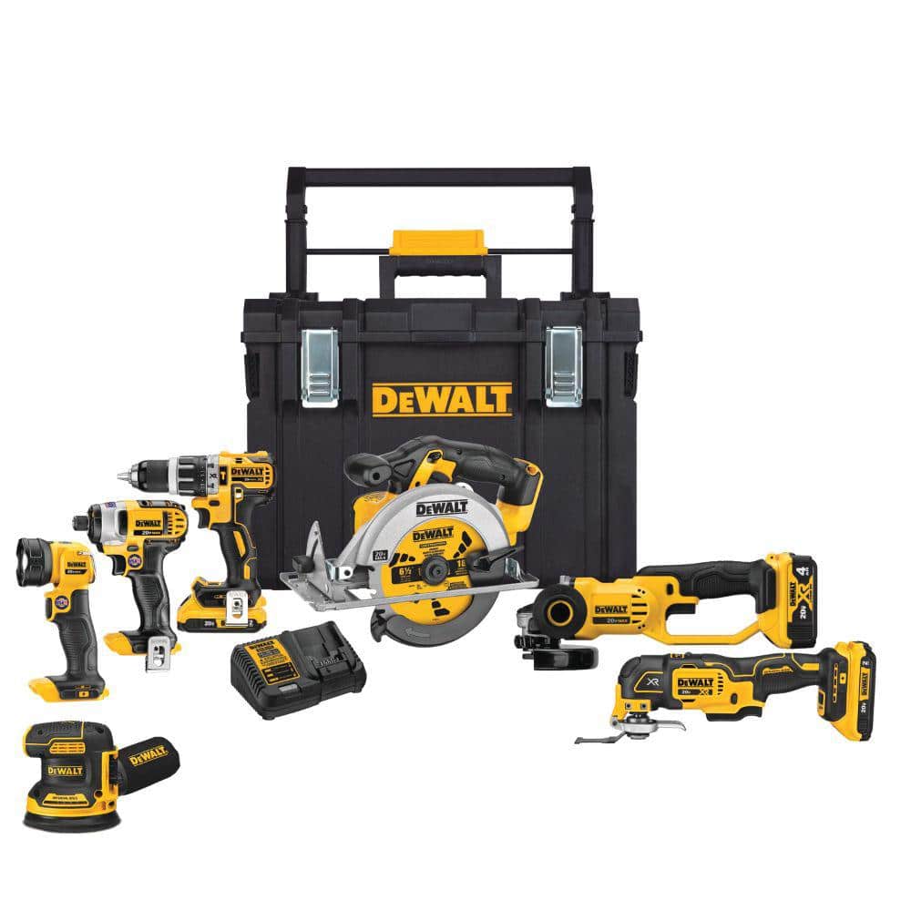 2025 20V MAX Cordless 7 Tool Combo Kit with TOUGHSYSTEM Case, (1) 20V 4.0Ah Battery and (2) 20V 2.0Ah Batteries DCKTS781D2M1 sgtnighsdesigns