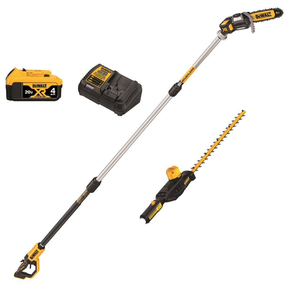 2025 20V MAX* Lithium-Ion Cordless Pole Saw and Pole Hedge Trimmer Combo Kit DCKO86M1 from DEWALT
