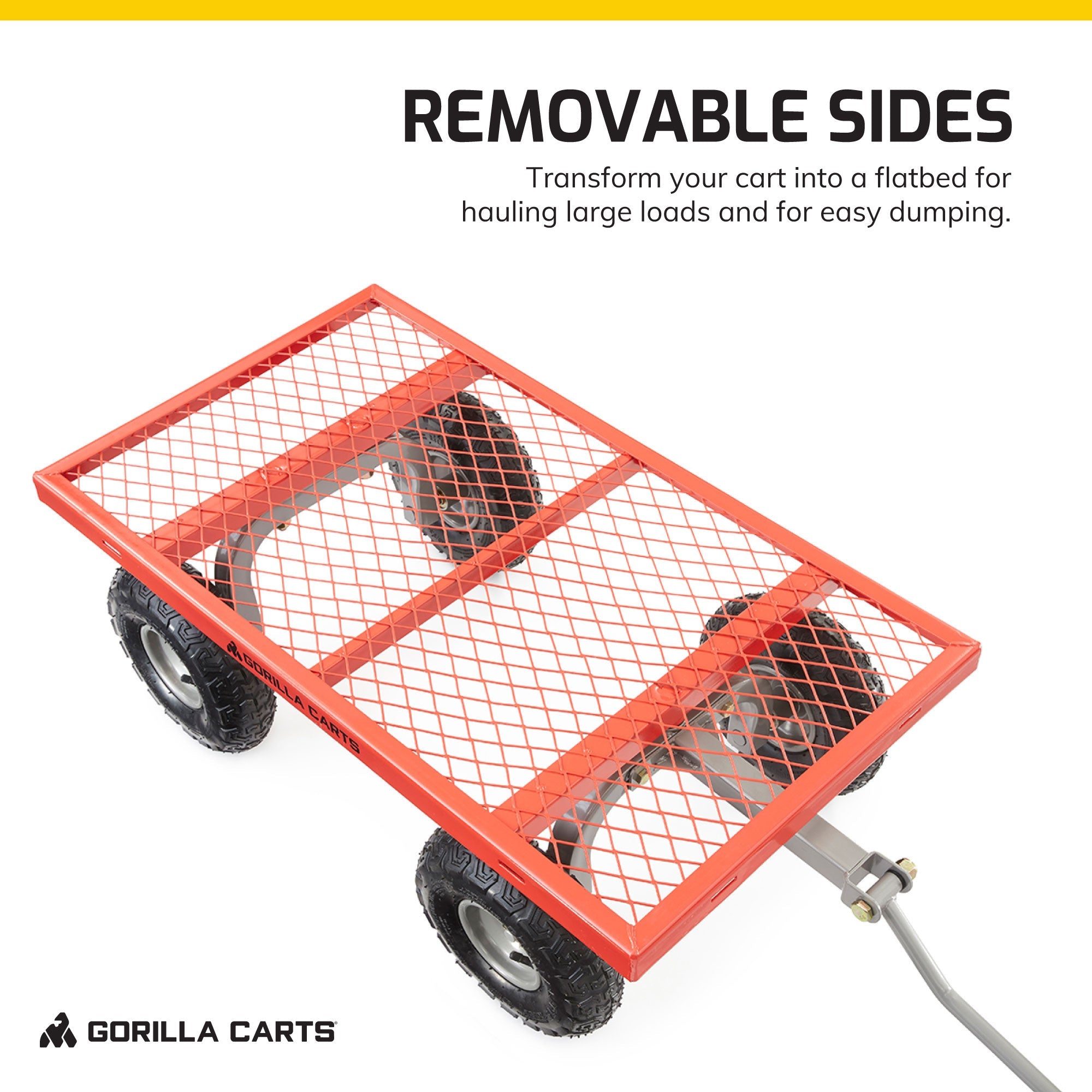 2025 800 Pound Capacity Heavy Duty Steel Mesh Utility Wagon Cart, Red