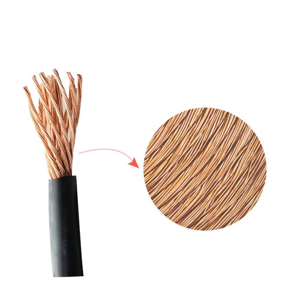 2025 6m 3000A Car Battery Power Emergency Cable Jump Start Firing Line Power Wire Copper Clip Clamp Boost Cord Bateria Auto (Black and Red)