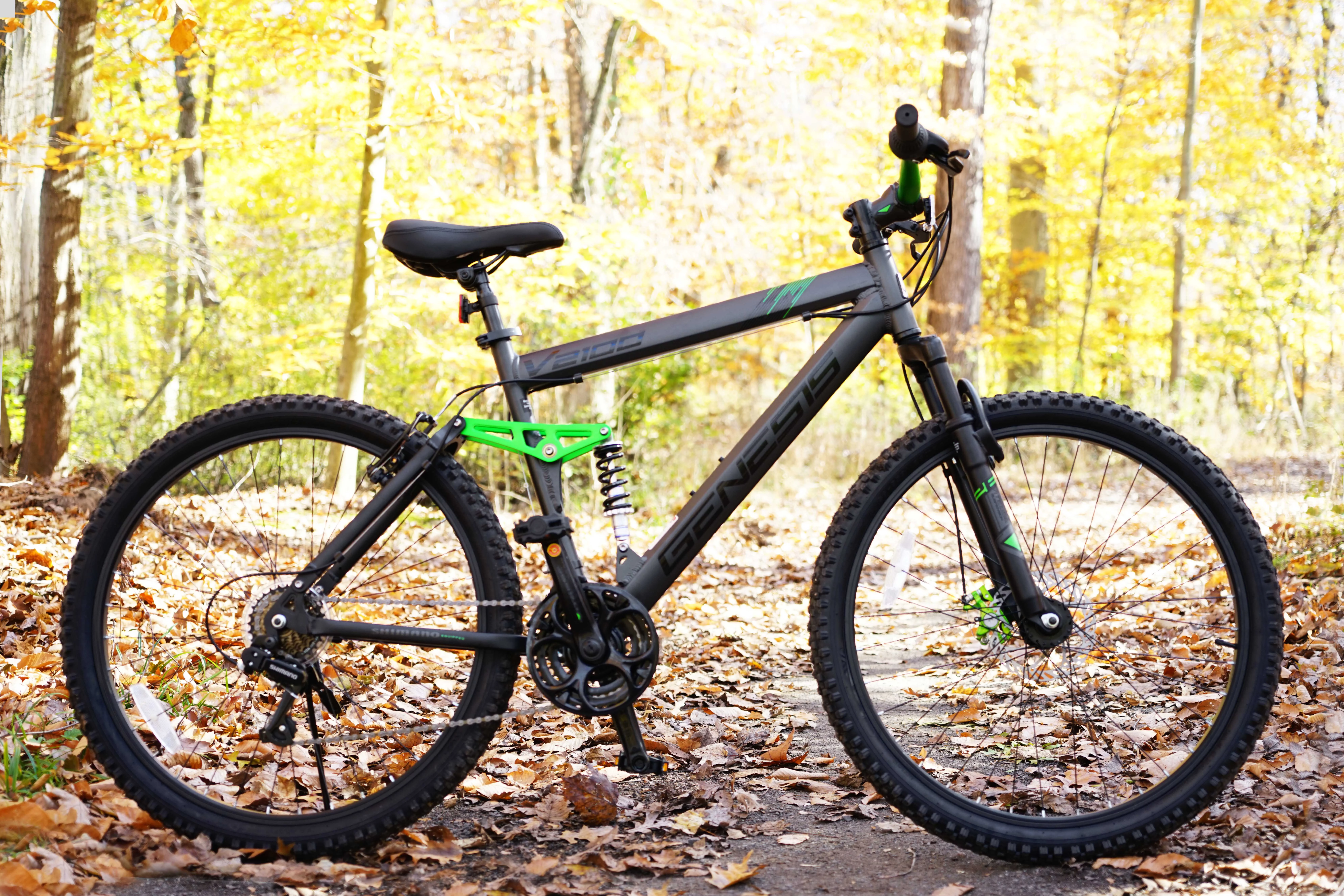 2025 Men’s 26′′ Full Suspension Mountain Bike, 21-Speed, Aluminum Frame, Slate Gray