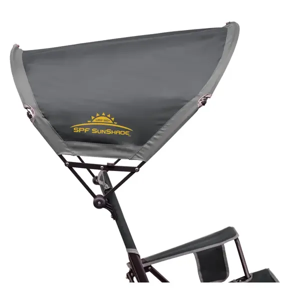 2025 Outdoor SunShade Rocker Chair with SPF Protection and Phone Pocket