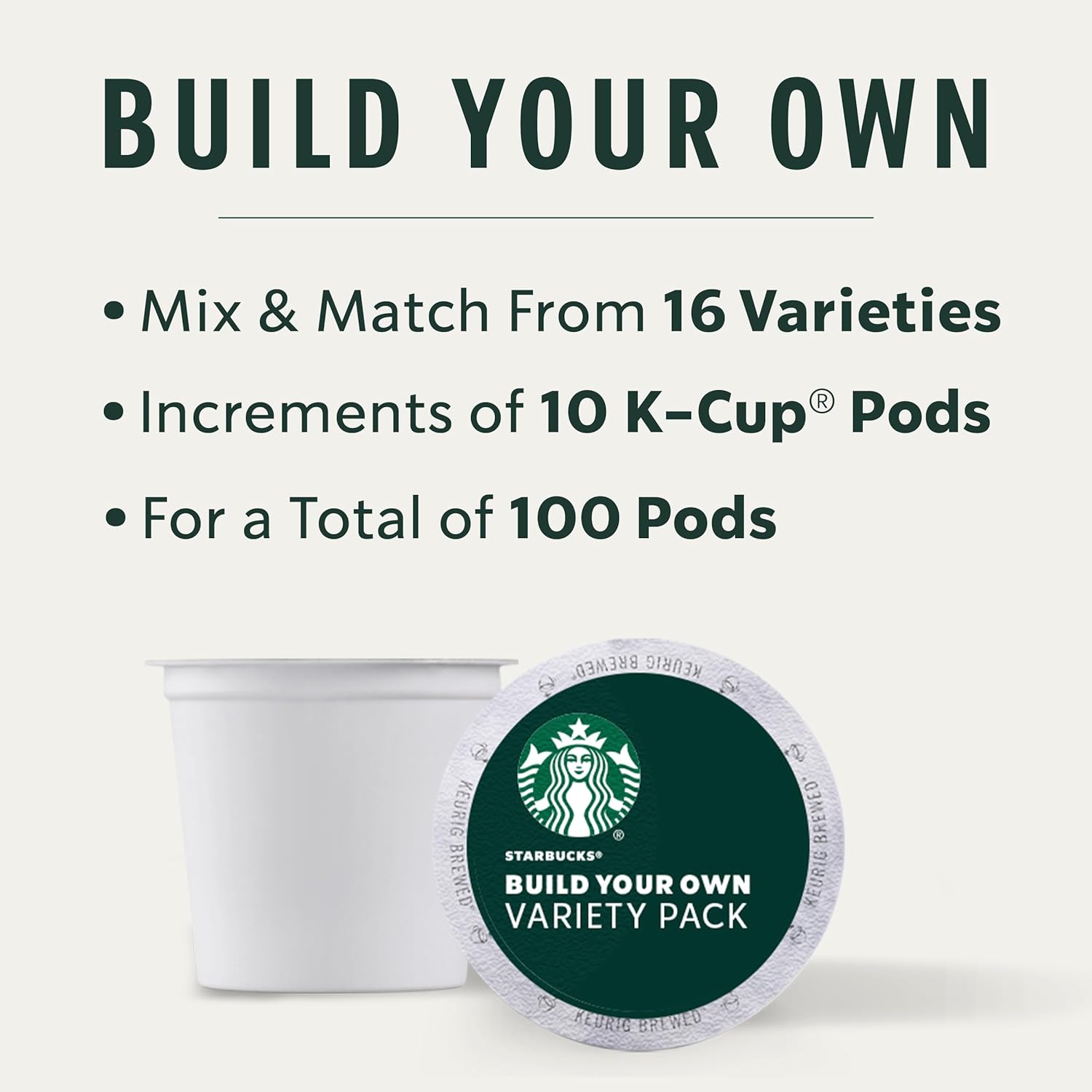 2025 Keurig K-Cup Pods, Custom Build Your Own Variety Pack, 100 Pods