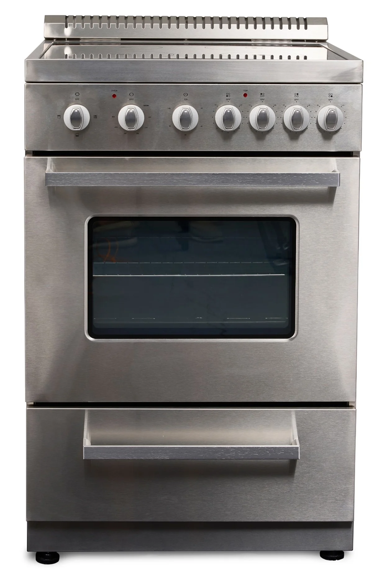 2025 24" Freestanding Electric Range with 4 Burners and 2.6 Cu. Ft. Oven Capacity