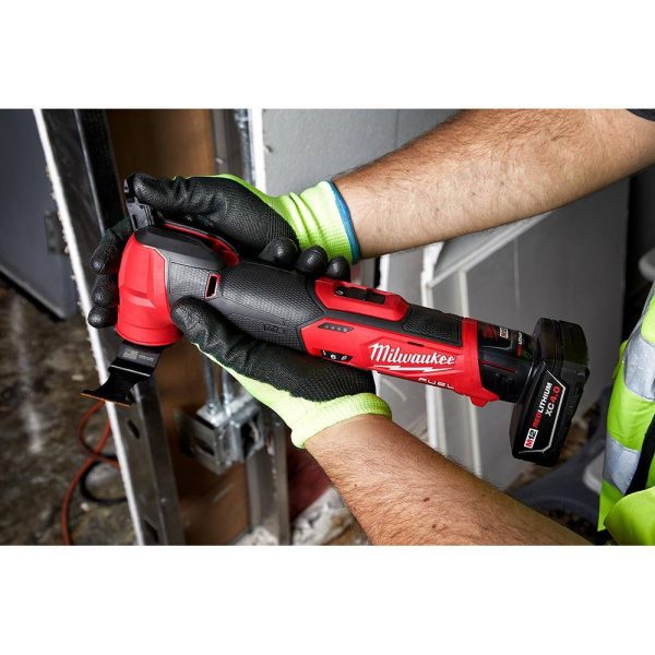 2025 2836-21 M18 FUEL 18V Lithium-Ion Cordless Brushless Oscillating Multi-Tool Kit with one 5.0 Ah Battery, Charger and Tool Bag