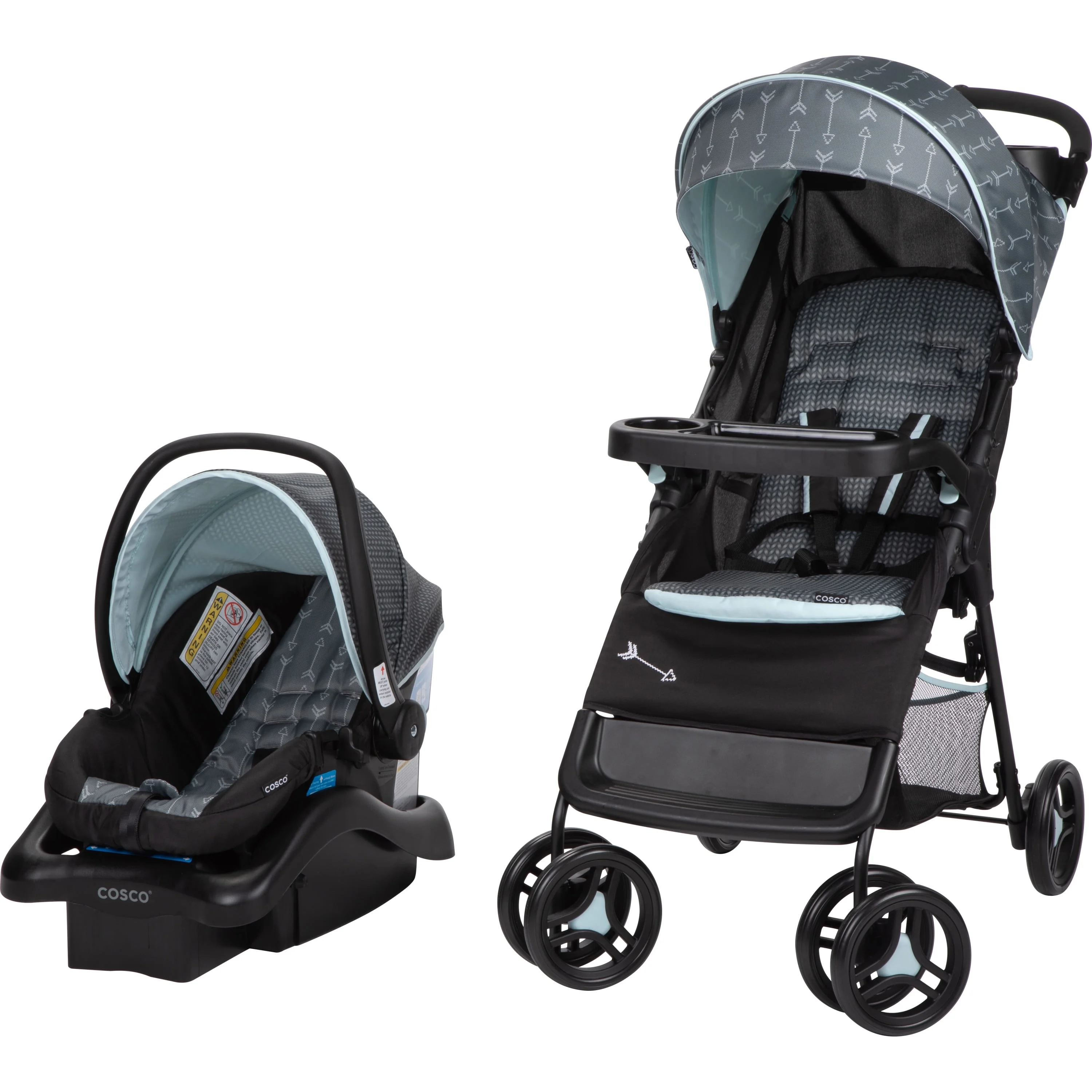 2025 Kids Lift & Stroll DX Travel System, Gray Arrows, Toddler, Unisex