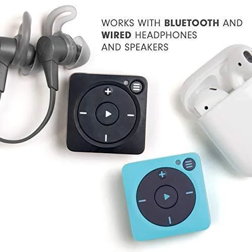 2025 Mighty Vibe Spotify and Amazon Music Player – Bluetooth & Wired Headphones – 1,000+ Song Storage – No Phone Needed – Blue flarmor