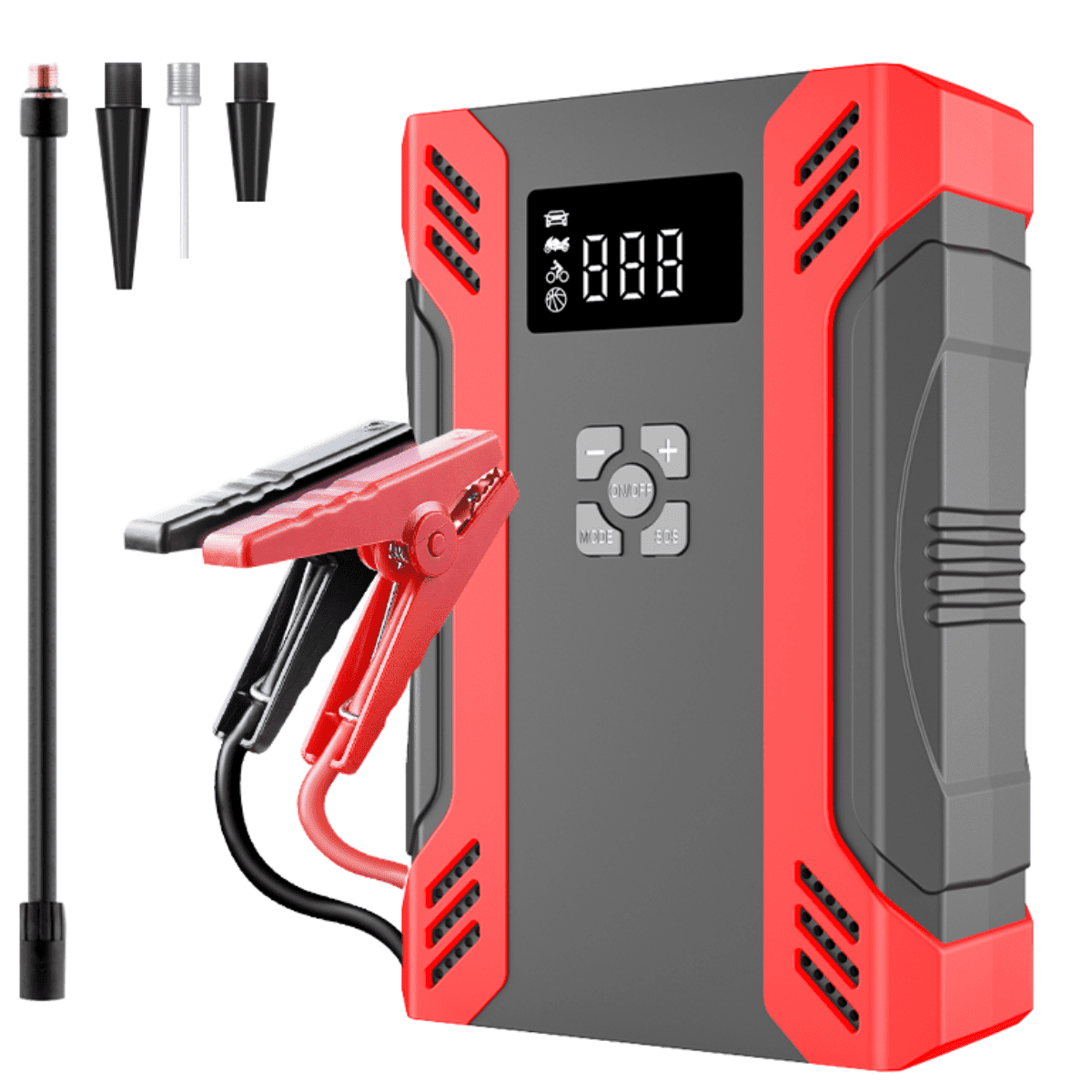 2025 Car Jump Starter with Tire Inflator,DFITO 2000A Peak Portable Battery Starter (up to 7.0L Gas or 6.5L Diesel Engine), 37000mAh Portable Car Battery Booster