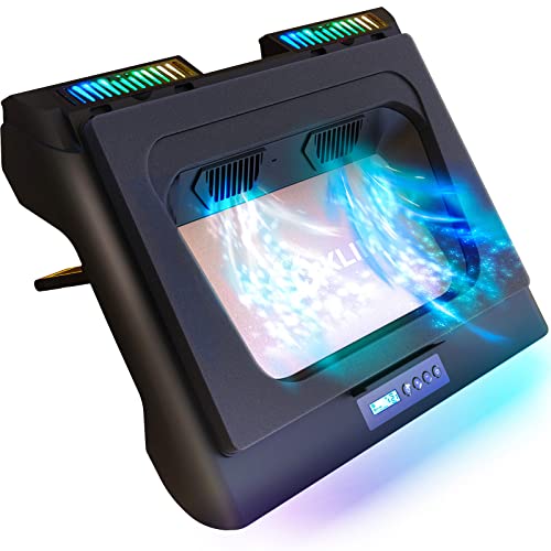 2025 Laptop Cooling Pad with Two Powerful 4300 RPM Turbo Fans