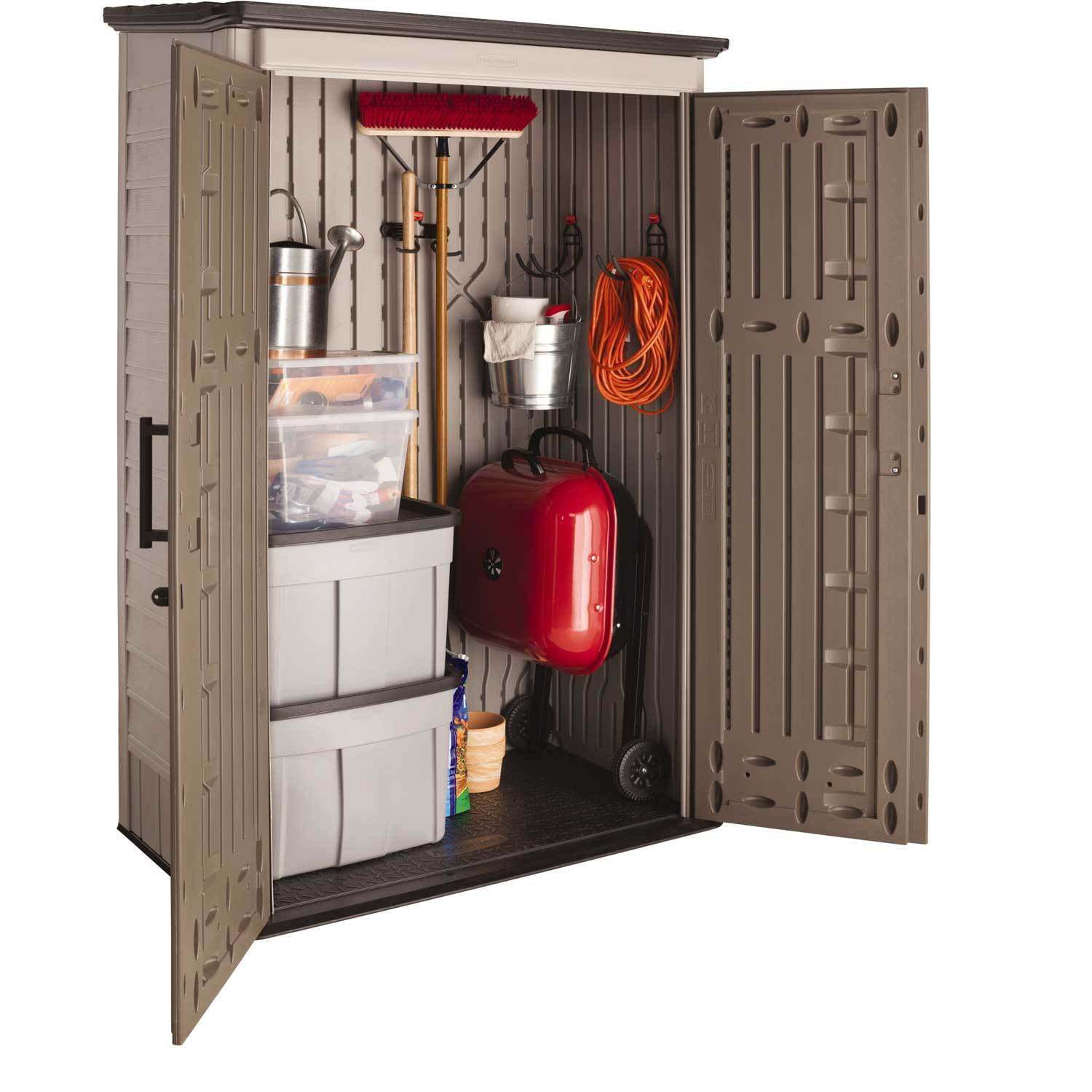 2025 Outdoor Storage Shed, 52 Cu.Ft., Weather-Resistant, Lockable Doors