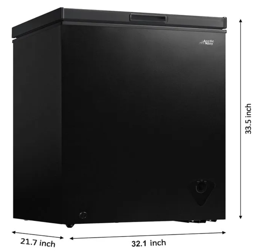 2025 7.0 cu ft Chest Freezer in Black