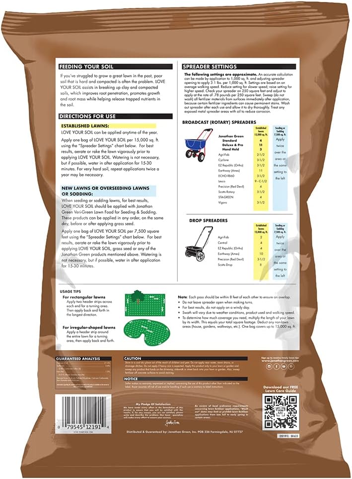 2025 Soil Food for Lawns in Hard Soils - Soil Amendment for Grass & Vegetable Gardens (15,000 Sq. Ft.)