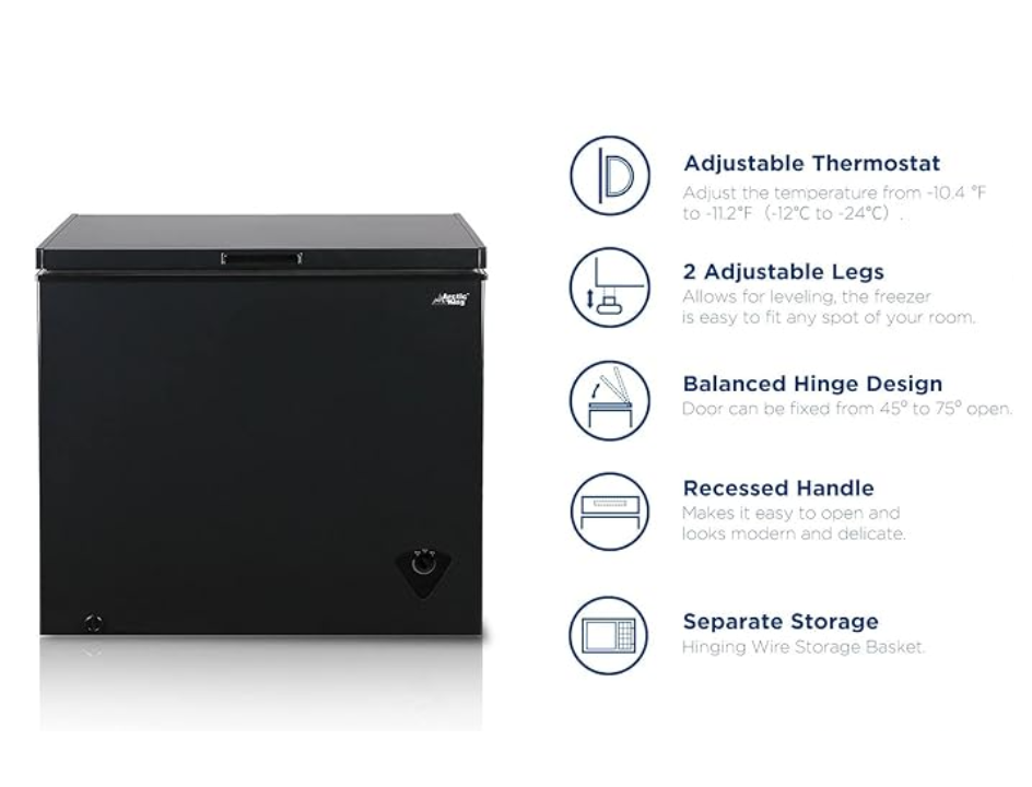 2025 7.0 cu ft Chest Freezer in Black