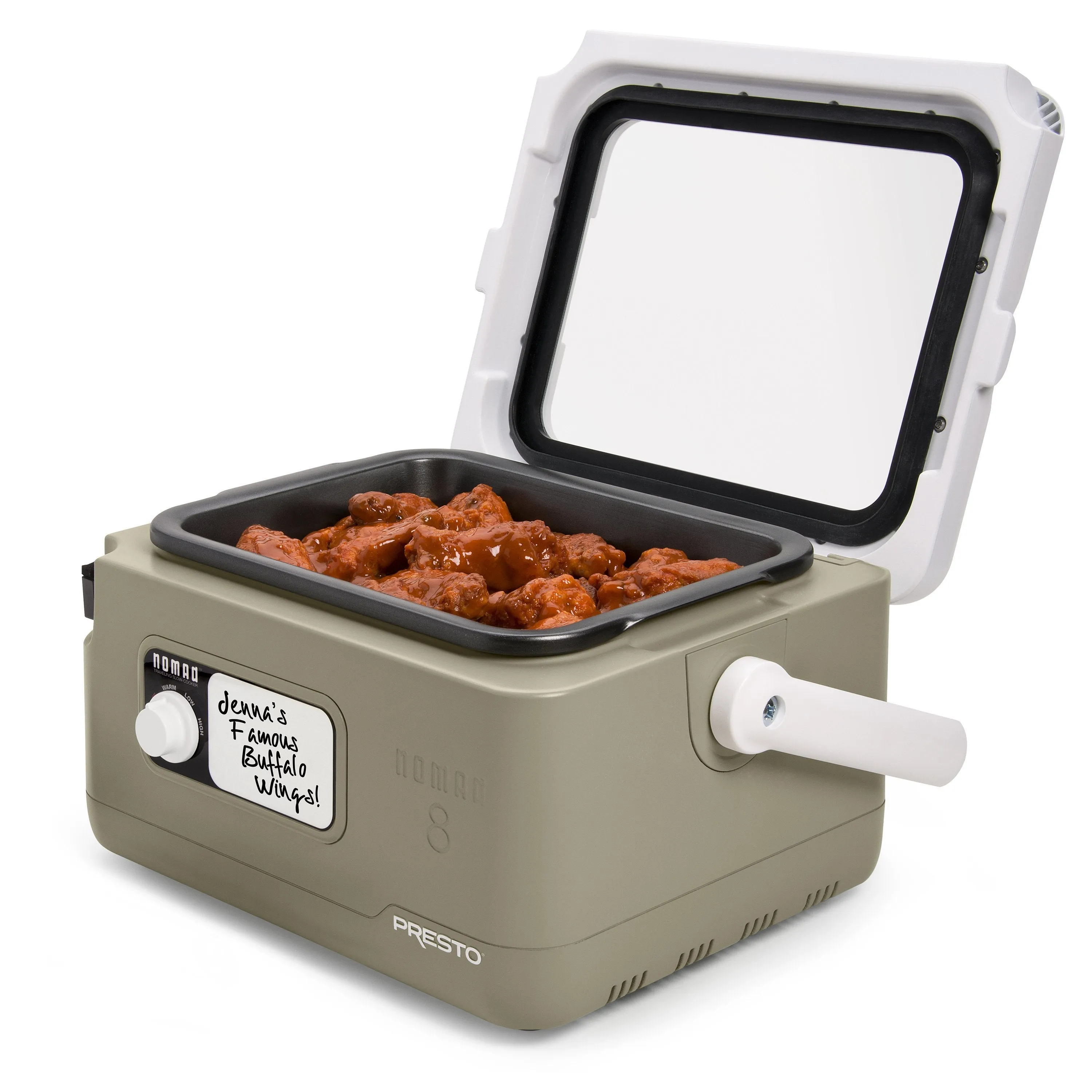 2025 8-QUART NOMAD TRAVELING SLOW COOKER IN TAN